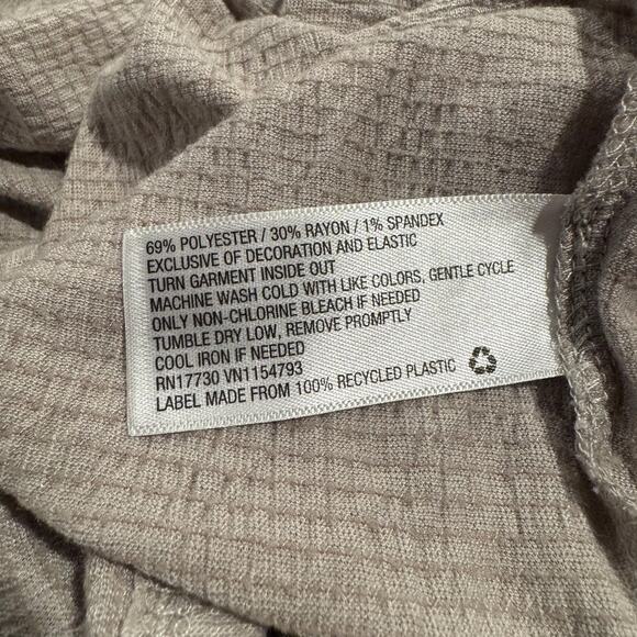 Knox Rose Womens Top Off Shoulder Tiered Sleeve Shirred Neckline Boho XXL JE - Picture 5 of 6